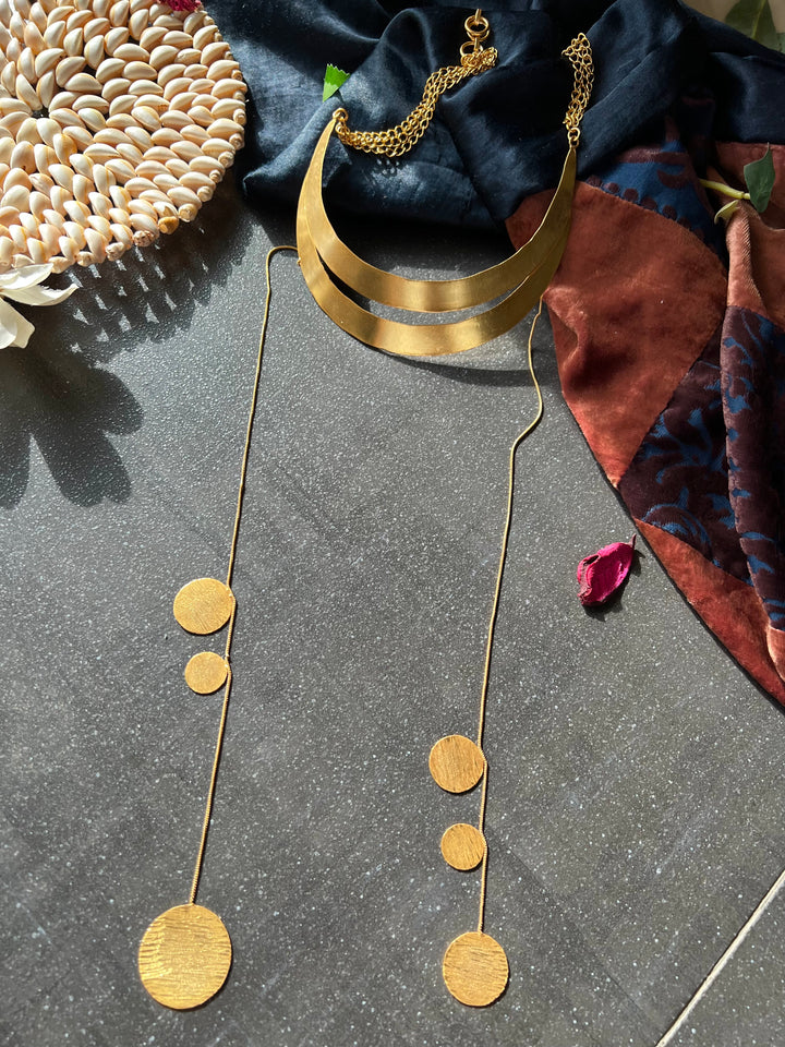 Designer Gold Tone Necklace