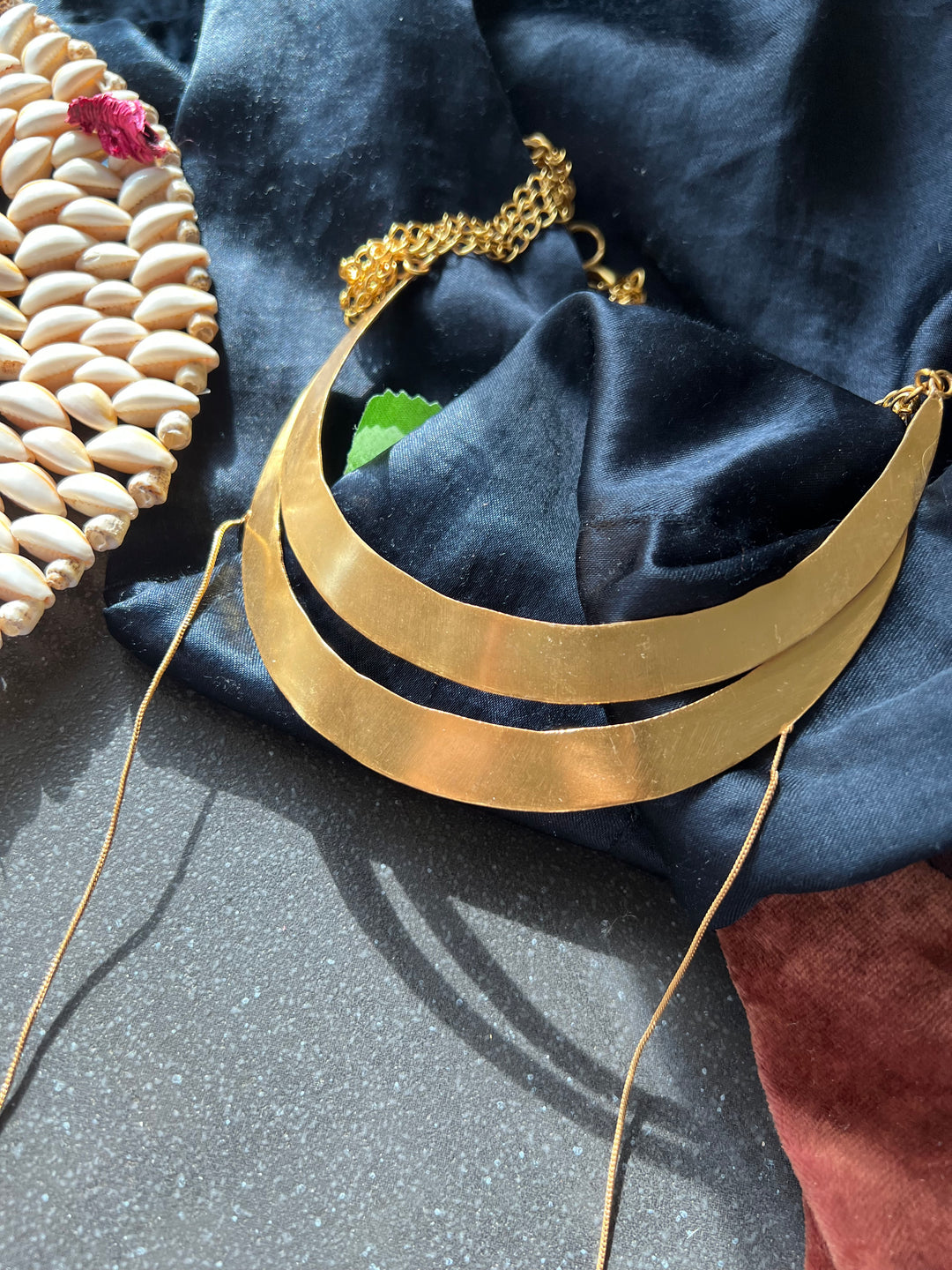 Designer Gold Tone Necklace