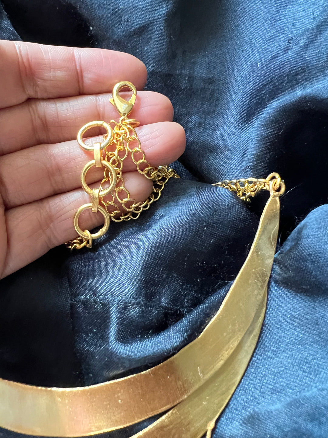 Designer Gold Tone Necklace