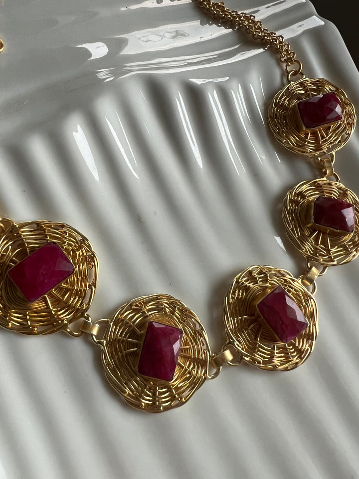 Statement Sapphire Necklace