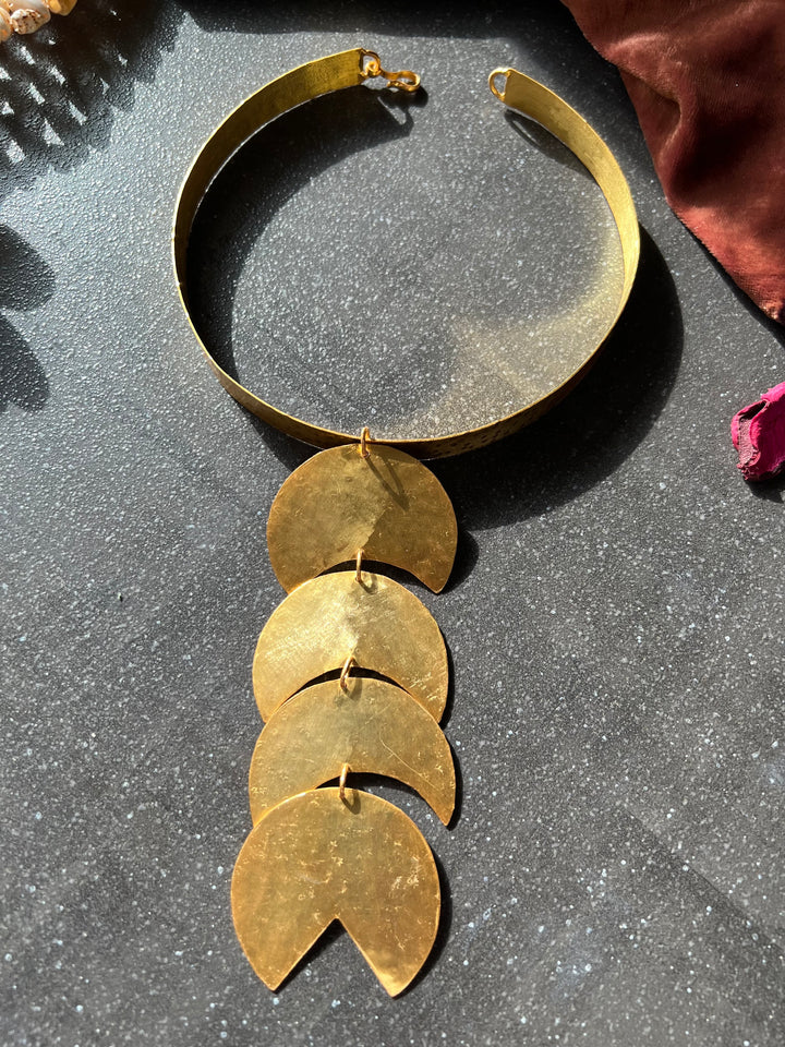 Designer Gold Tone Necklace