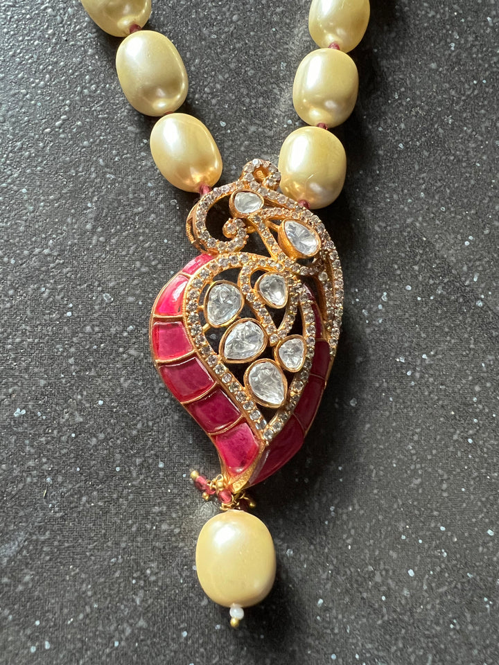 Kundan Necklace with Earrings