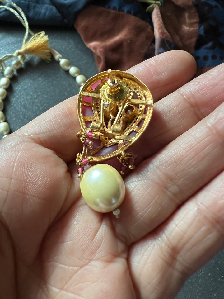 Kundan Necklace with Earrings