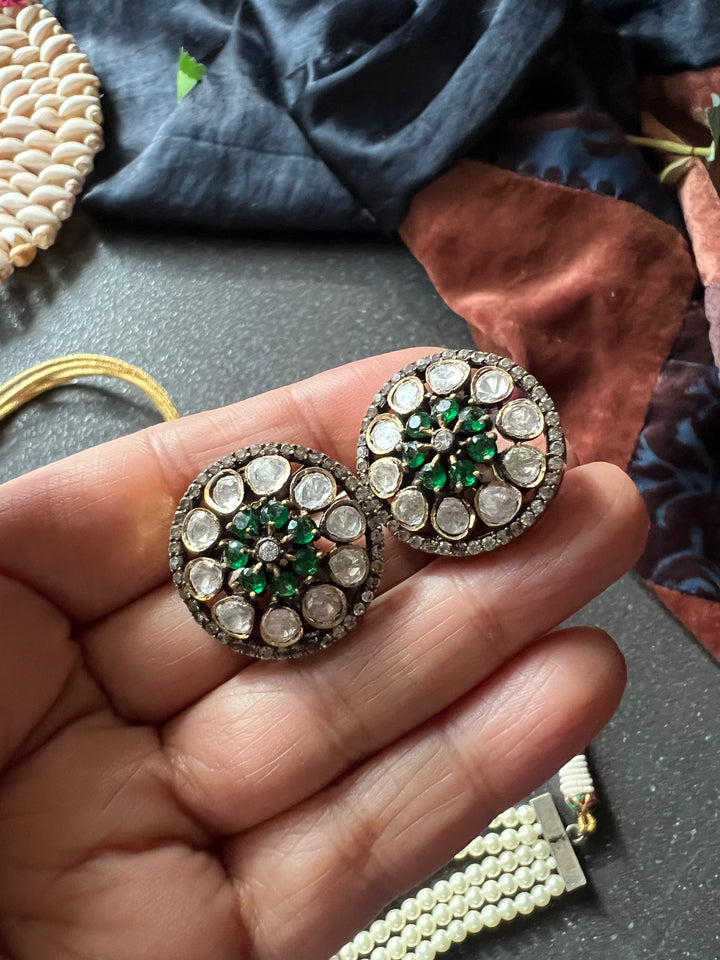 Victorian Kundan Choker with Earrings