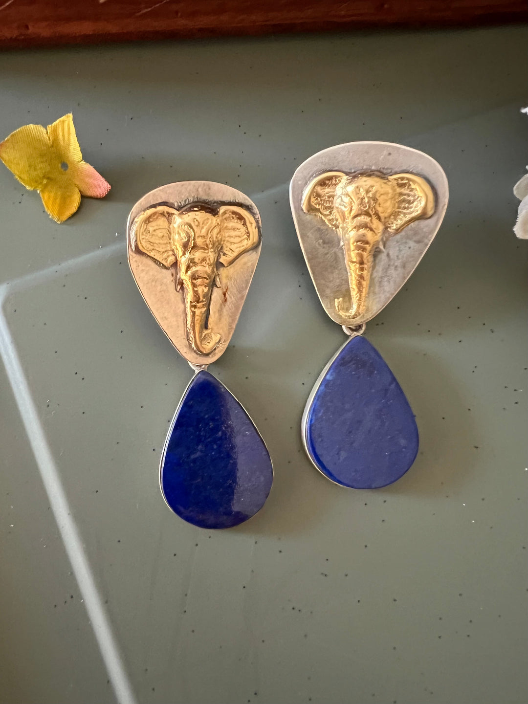 Pure 925 Silver Dual Tone Earrings