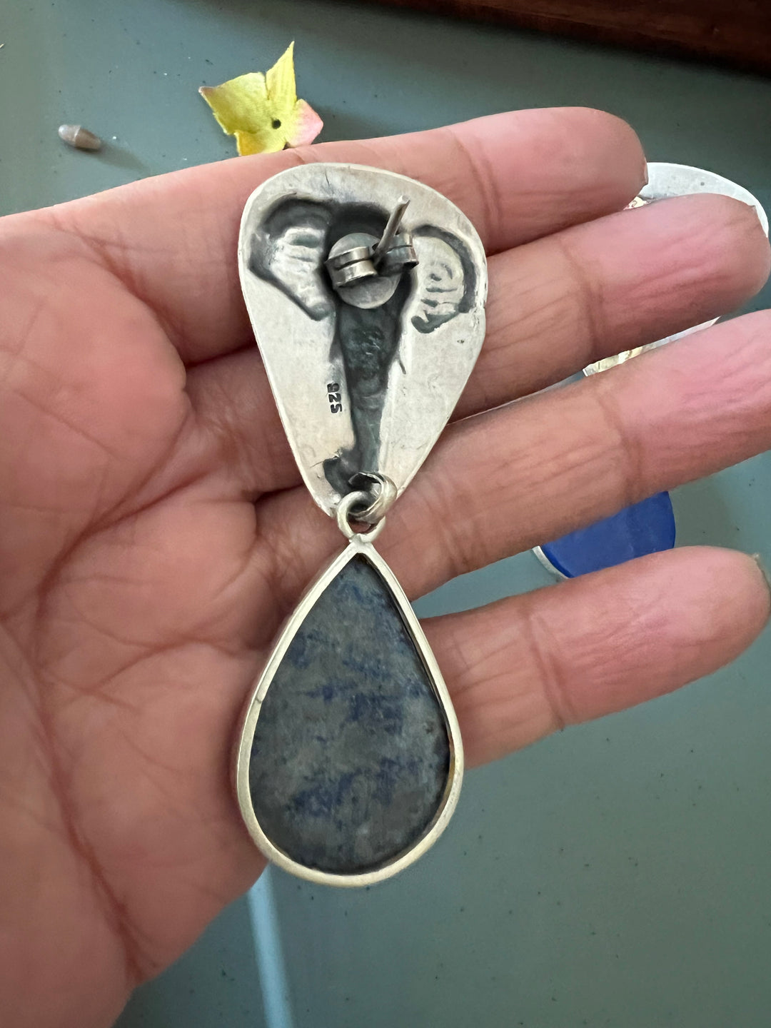 Pure 925 Silver Dual Tone Earrings