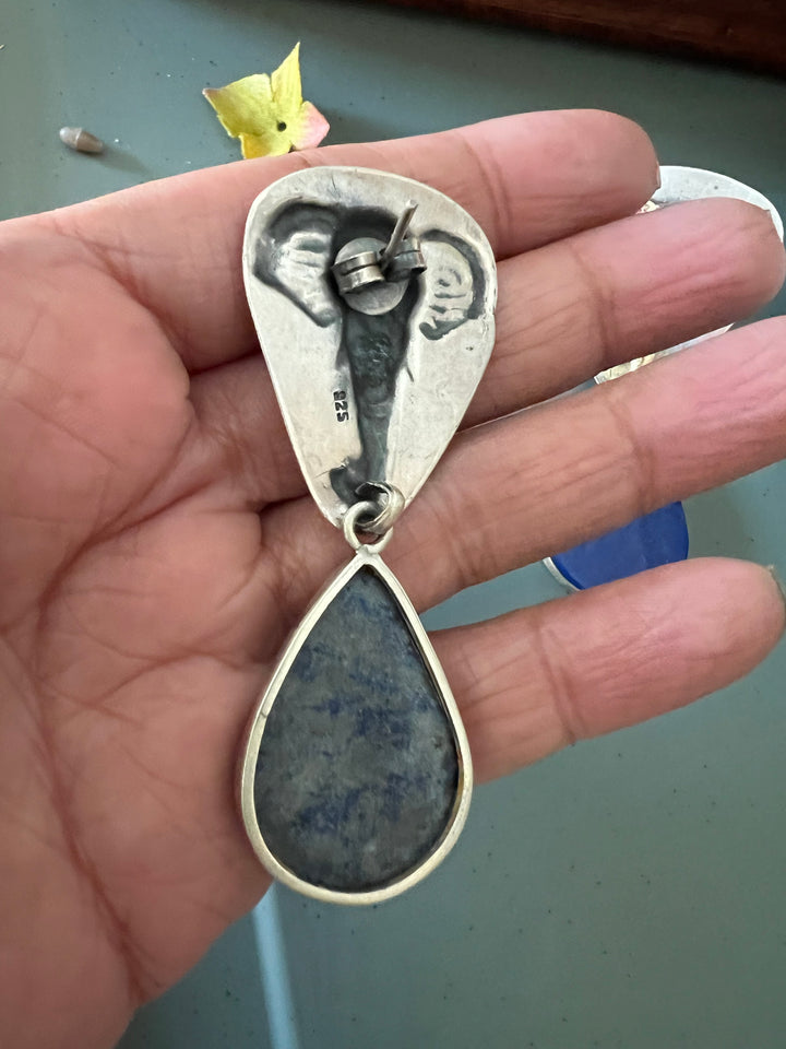 Pure 925 Silver Dual Tone Earrings