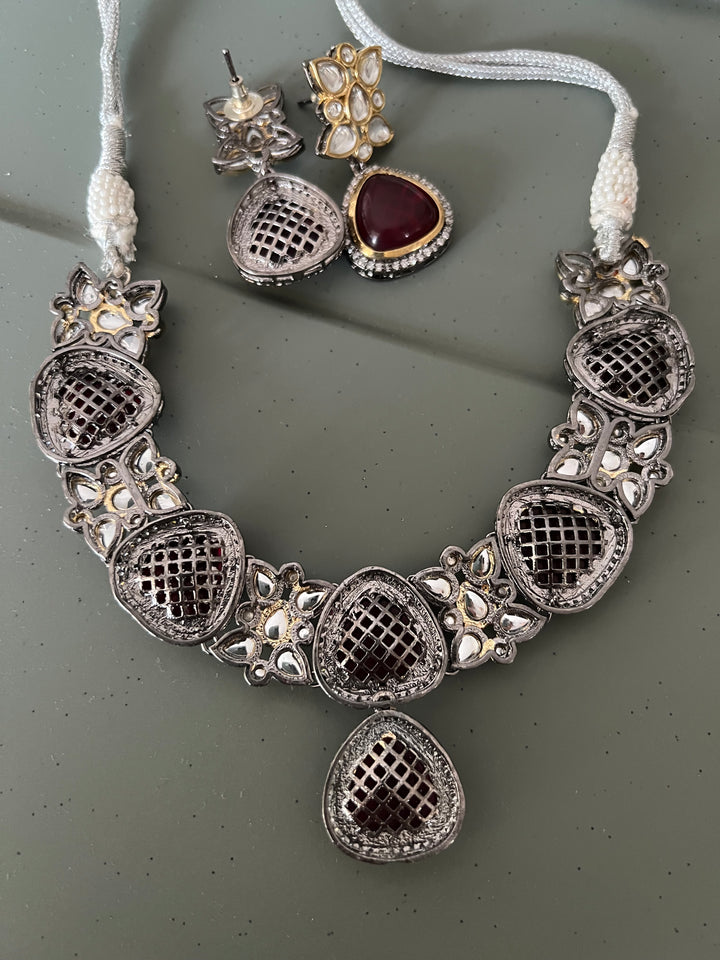 Victorian Necklace with Earrings/ Indian Jewellery