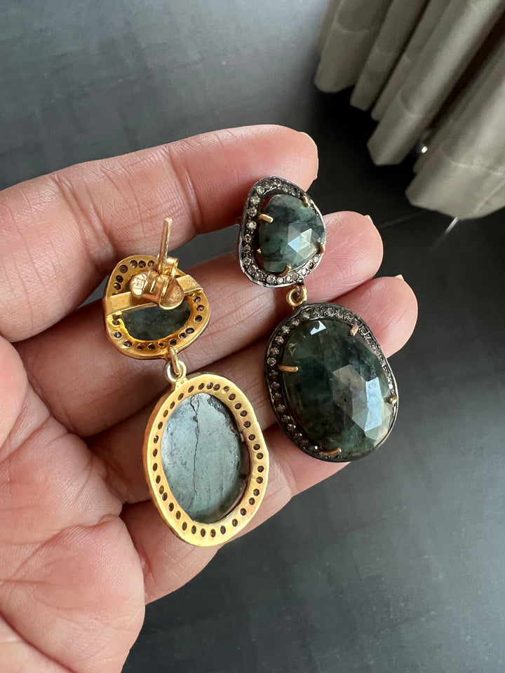 Multi Sapphire Silver Necklace Set - Unmatched Quality and Style