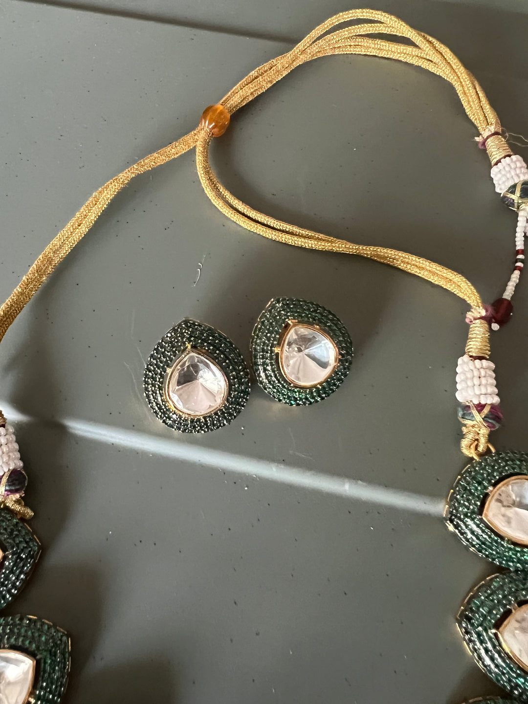 Victorian Necklace with Earrings/ Indian Jewellery