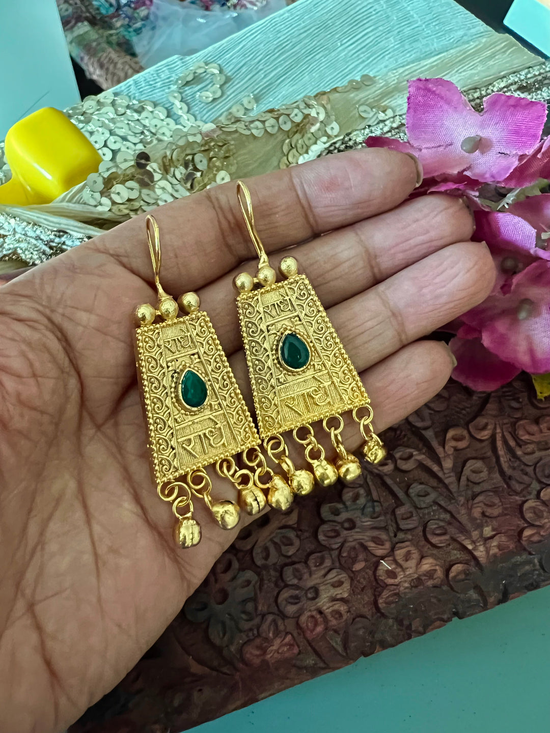 Gold Tone Earrings - Perfect for Destination Weddings, Gold Replica