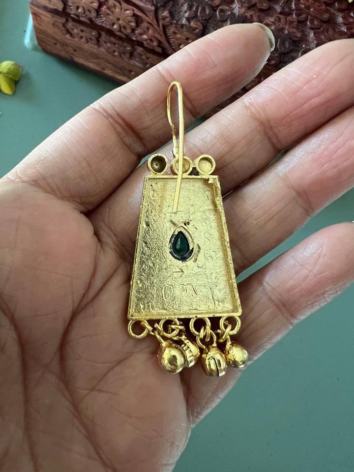 Gold Tone Earrings - Perfect for Destination Weddings, Gold Replica