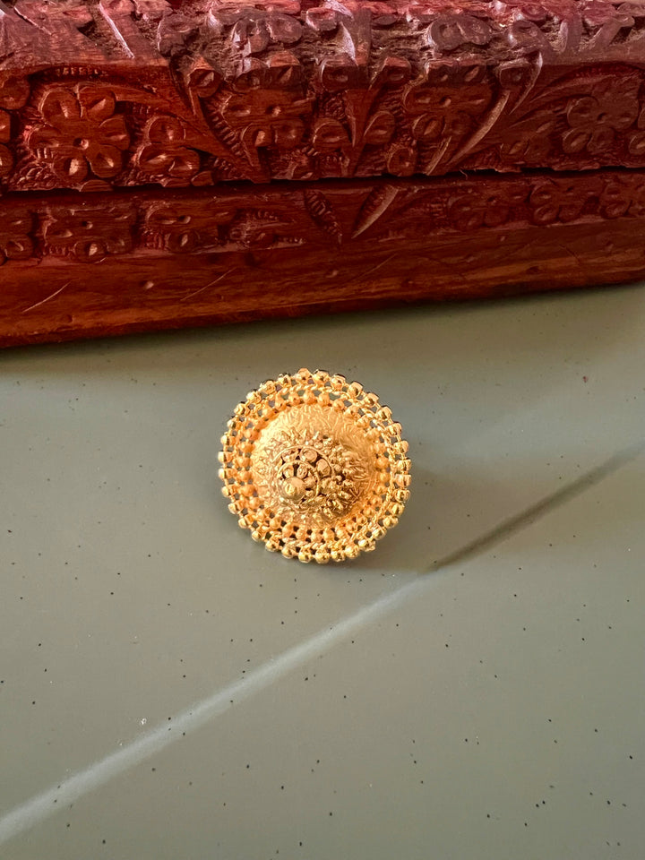 Gold Tone Ring - Perfect for Destination Weddings, Gold Replica