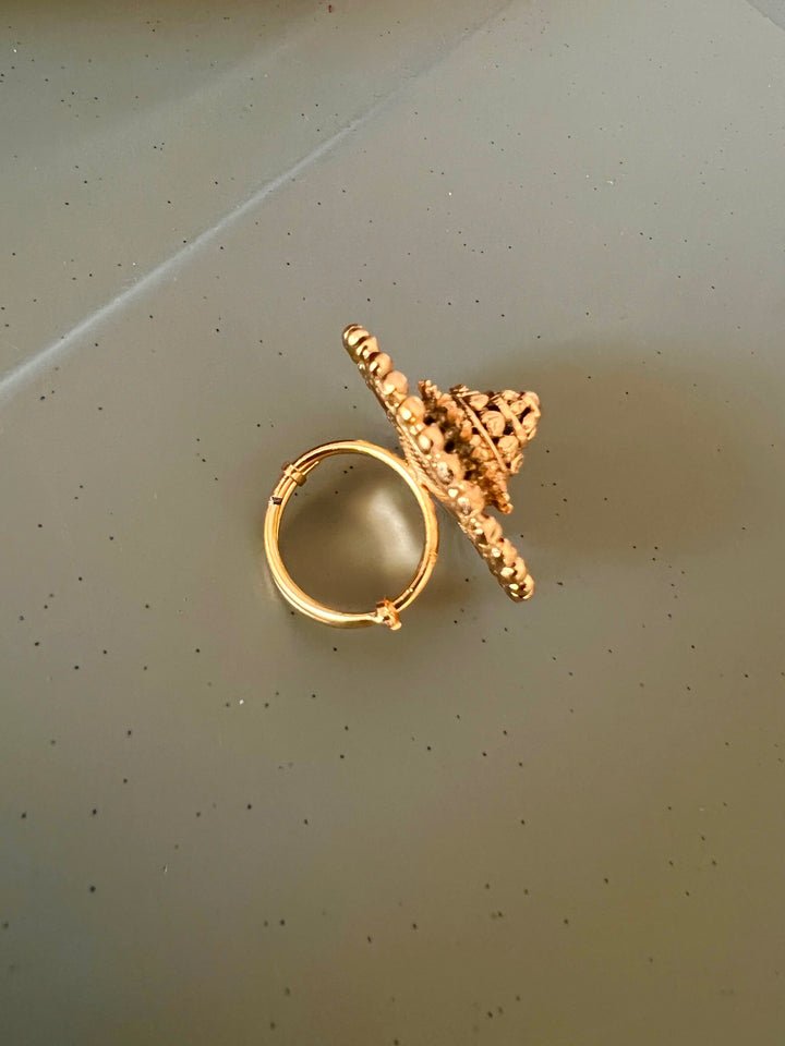 Gold Tone Ring - Perfect for Destination Weddings, Gold Replica