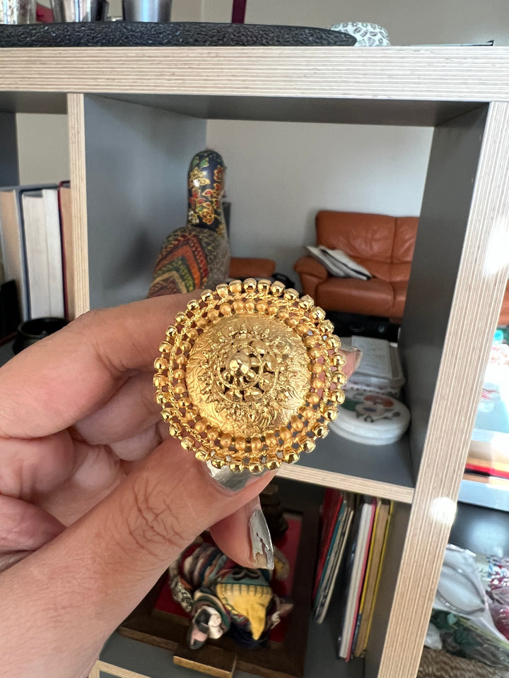 Gold Tone Ring - Perfect for Destination Weddings, Gold Replica