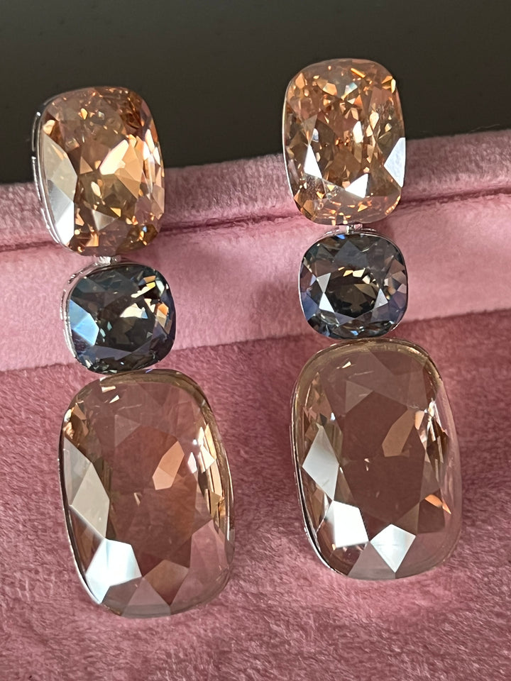Elegance Defined: Handmade Austrian Crystal Statement Earrings