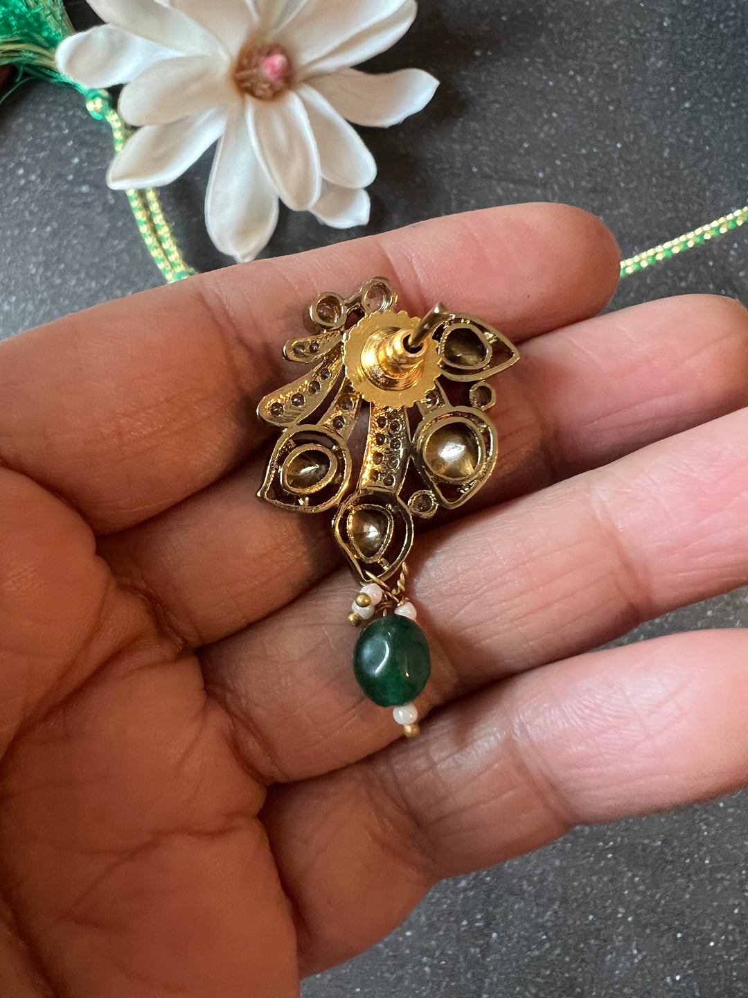 Victorian Kundan Choker with Earrings