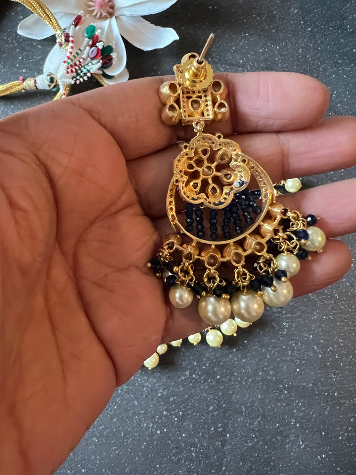 Victorian Kundan Necklace with Earrings