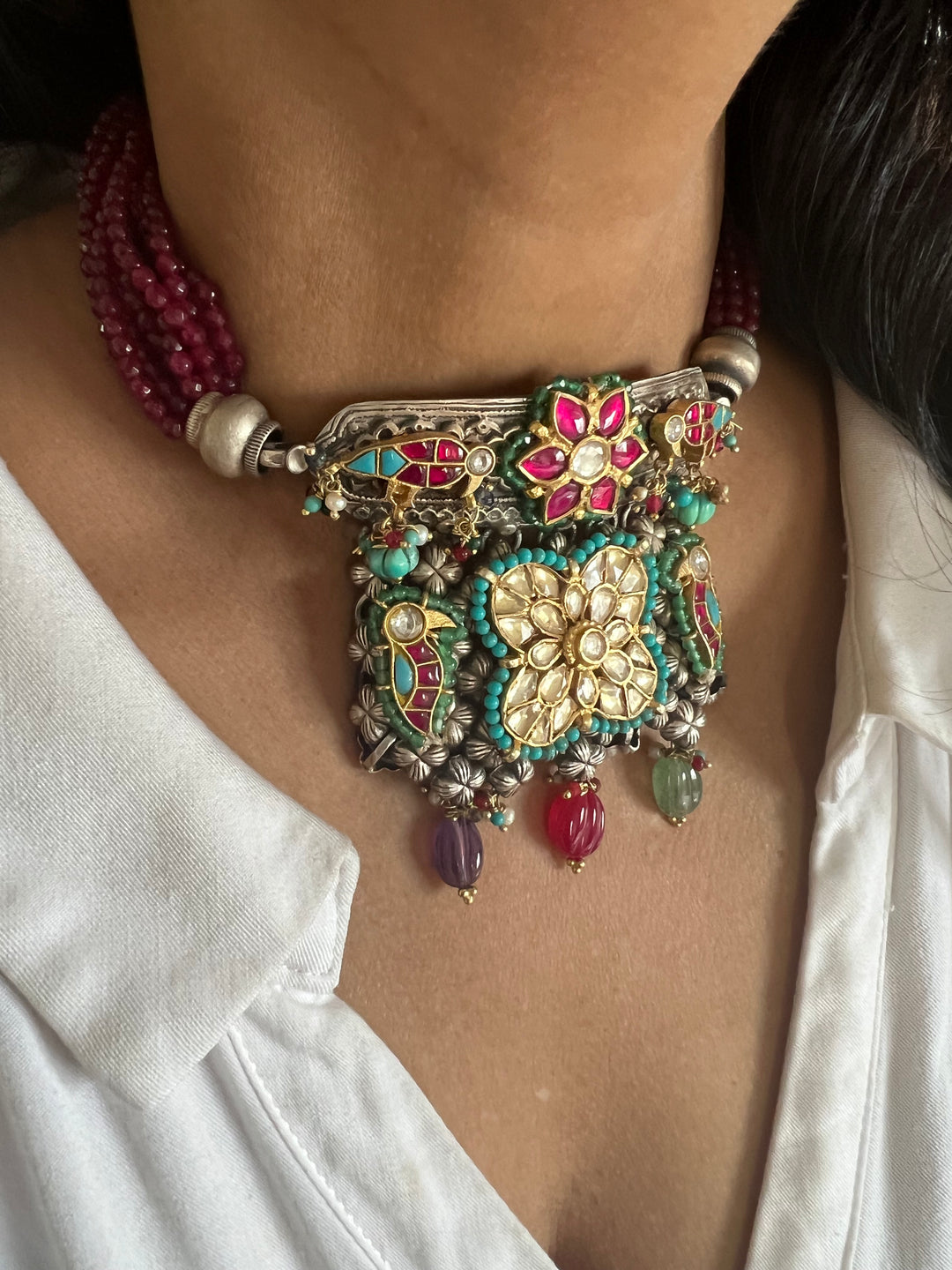 Pure 925 Silver Fusion Choker Set