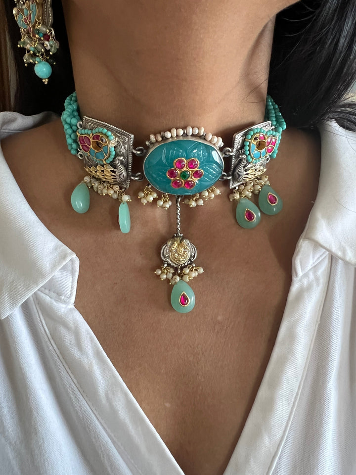 Pure 925 Silver Fusion Choker Set