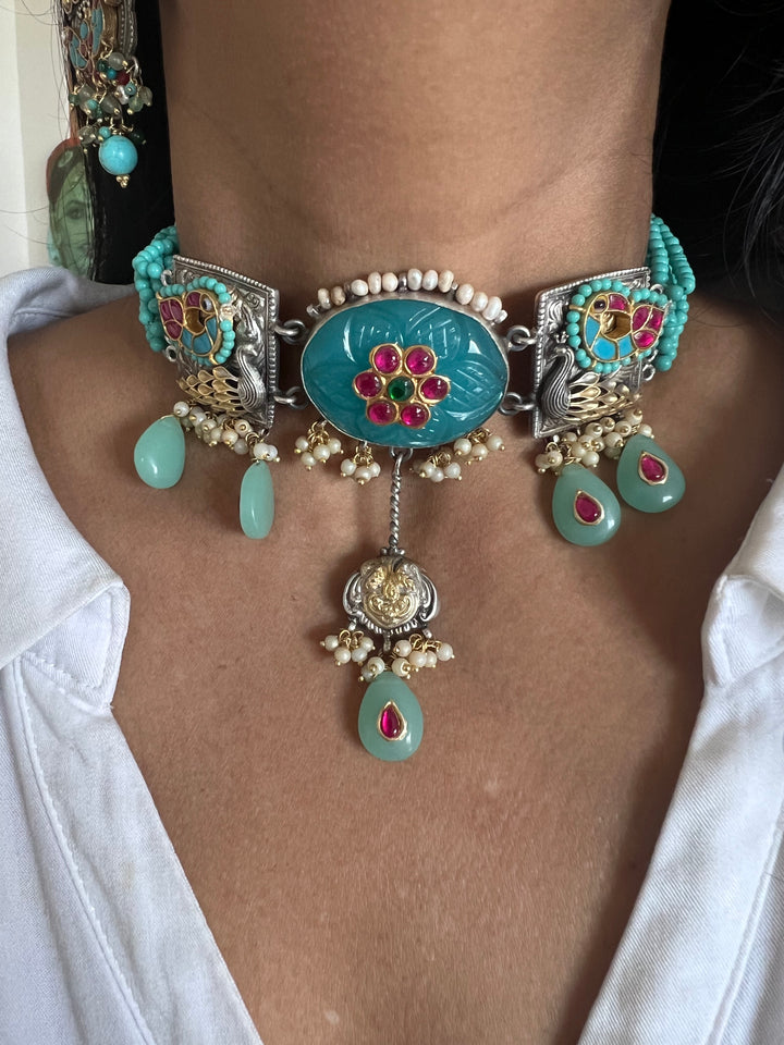 Pure 925 Silver Fusion Choker Set