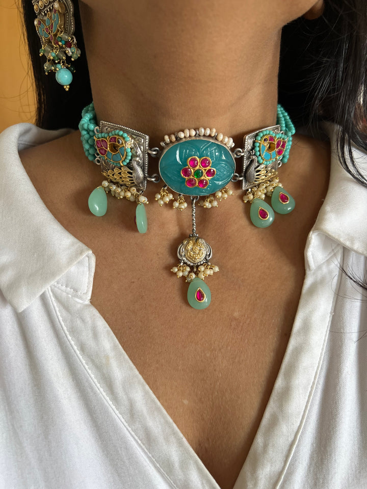 Pure 925 Silver Fusion Choker Set