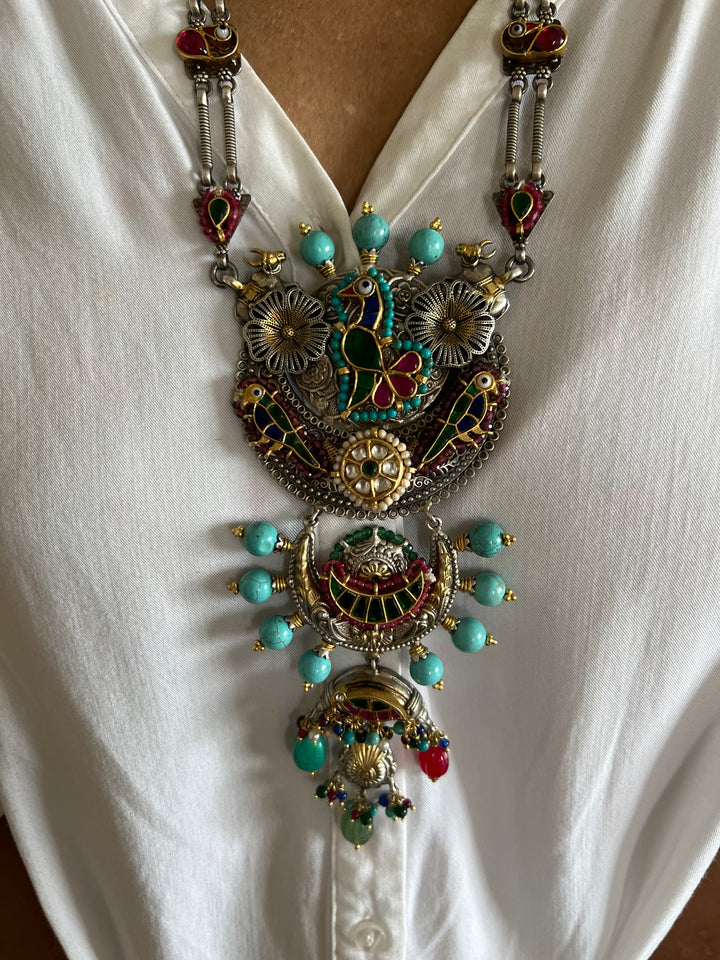 Pure 925 Silver Fusion Necklace Set