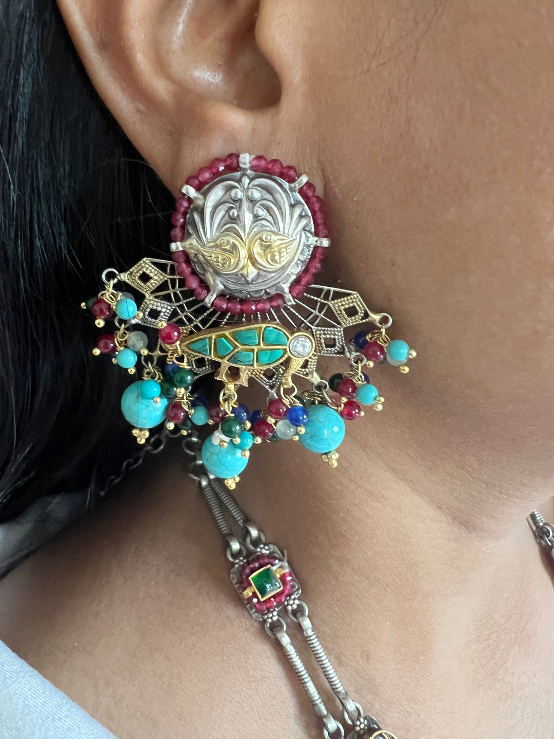 Pure 925 Silver Fusion Necklace Set