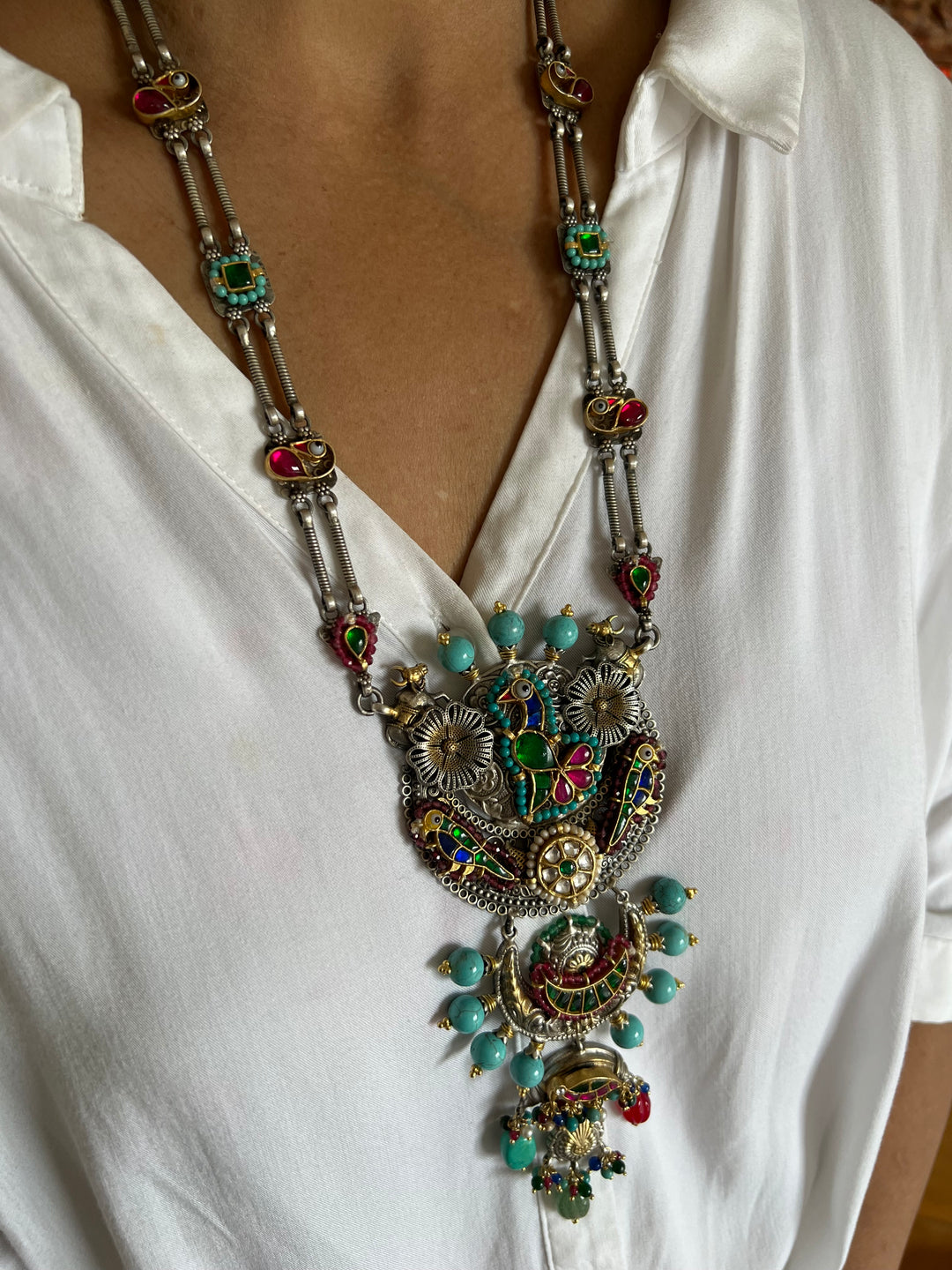 Pure 925 Silver Fusion Necklace Set