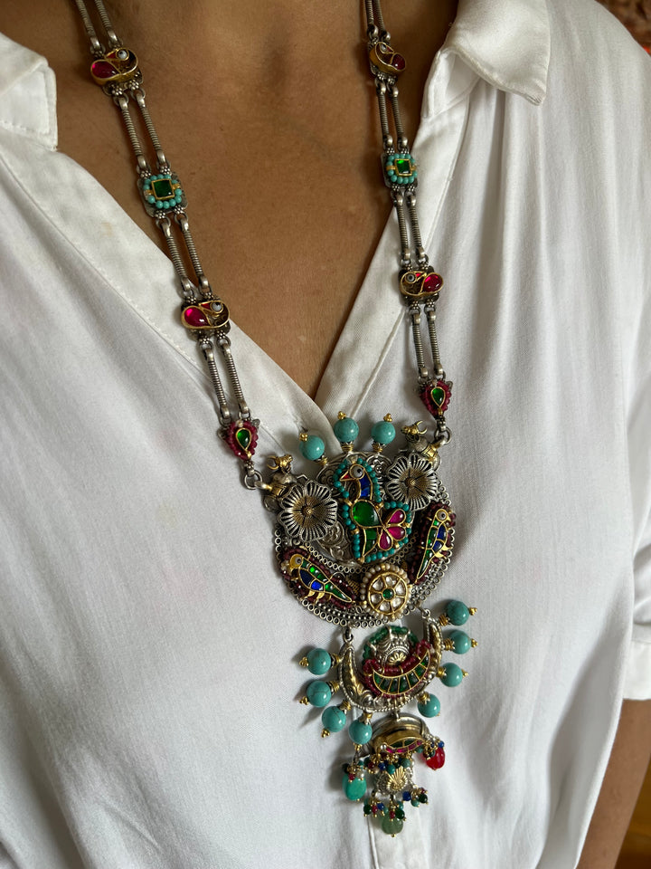 Pure 925 Silver Fusion Necklace Set