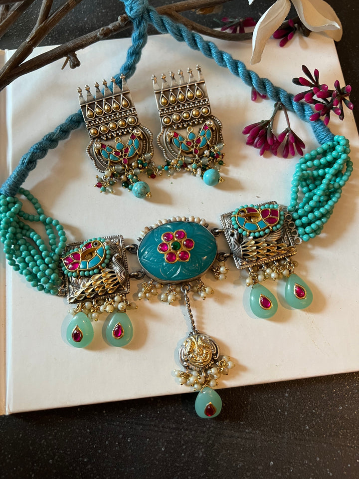 Pure 925 Silver Fusion Choker Set