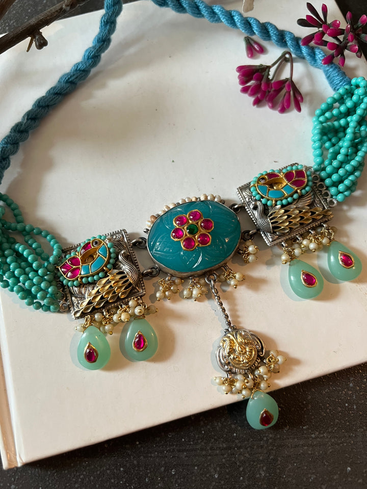 Pure 925 Silver Fusion Choker Set