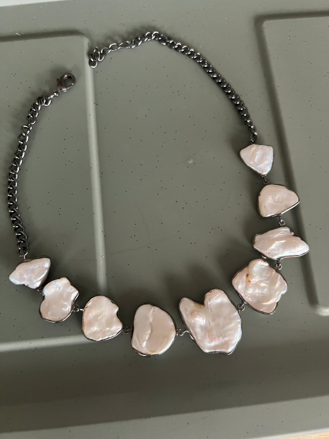 Statement Natural Pearl Necklace