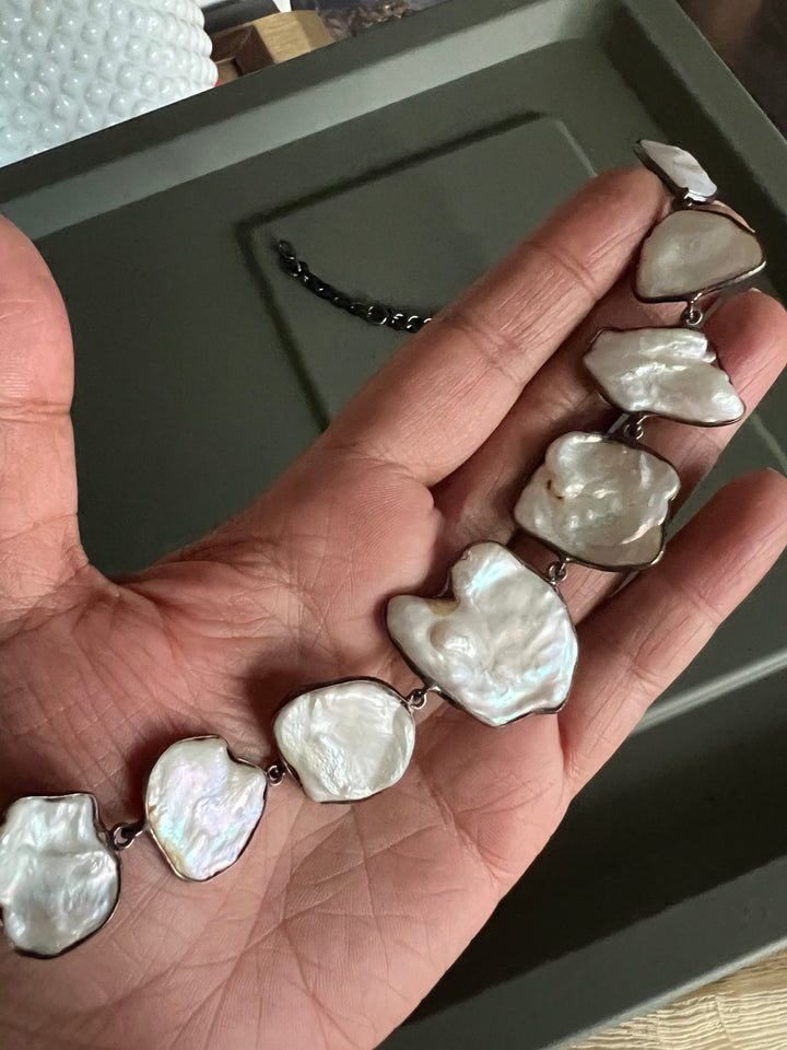 Statement Natural Pearl Necklace