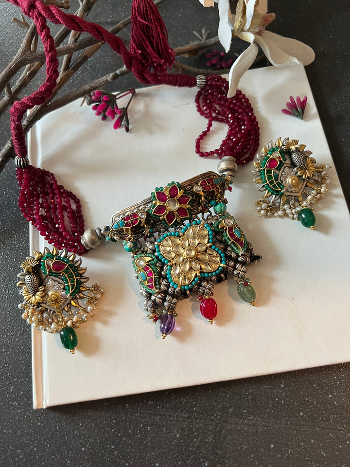 Pure 925 Silver Fusion Choker Set