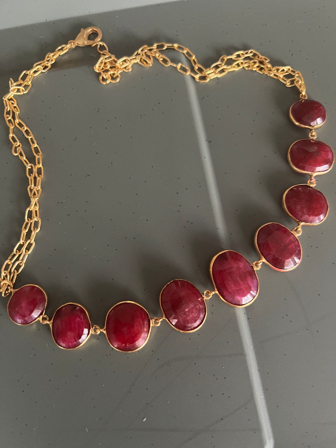 Statement Natural Sapphire Necklace