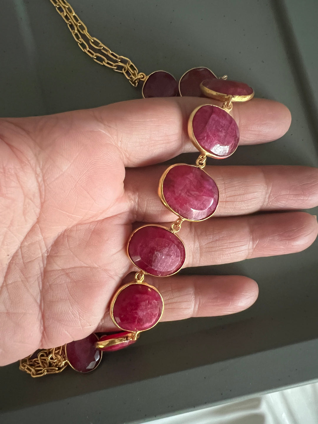 Statement Natural Sapphire Necklace