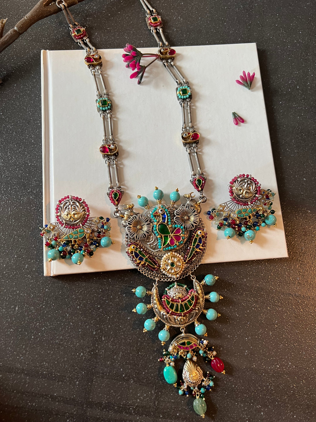 Pure 925 Silver Fusion Necklace Set