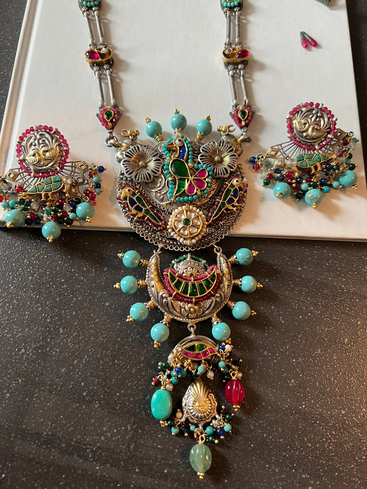 Pure 925 Silver Fusion Necklace Set