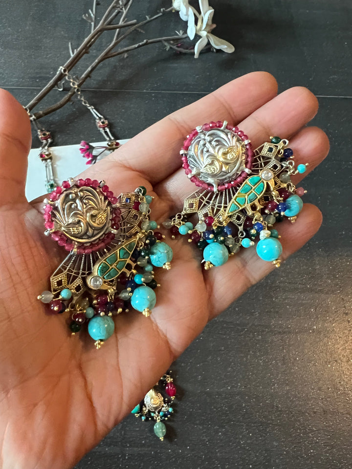 Pure 925 Silver Fusion Necklace Set