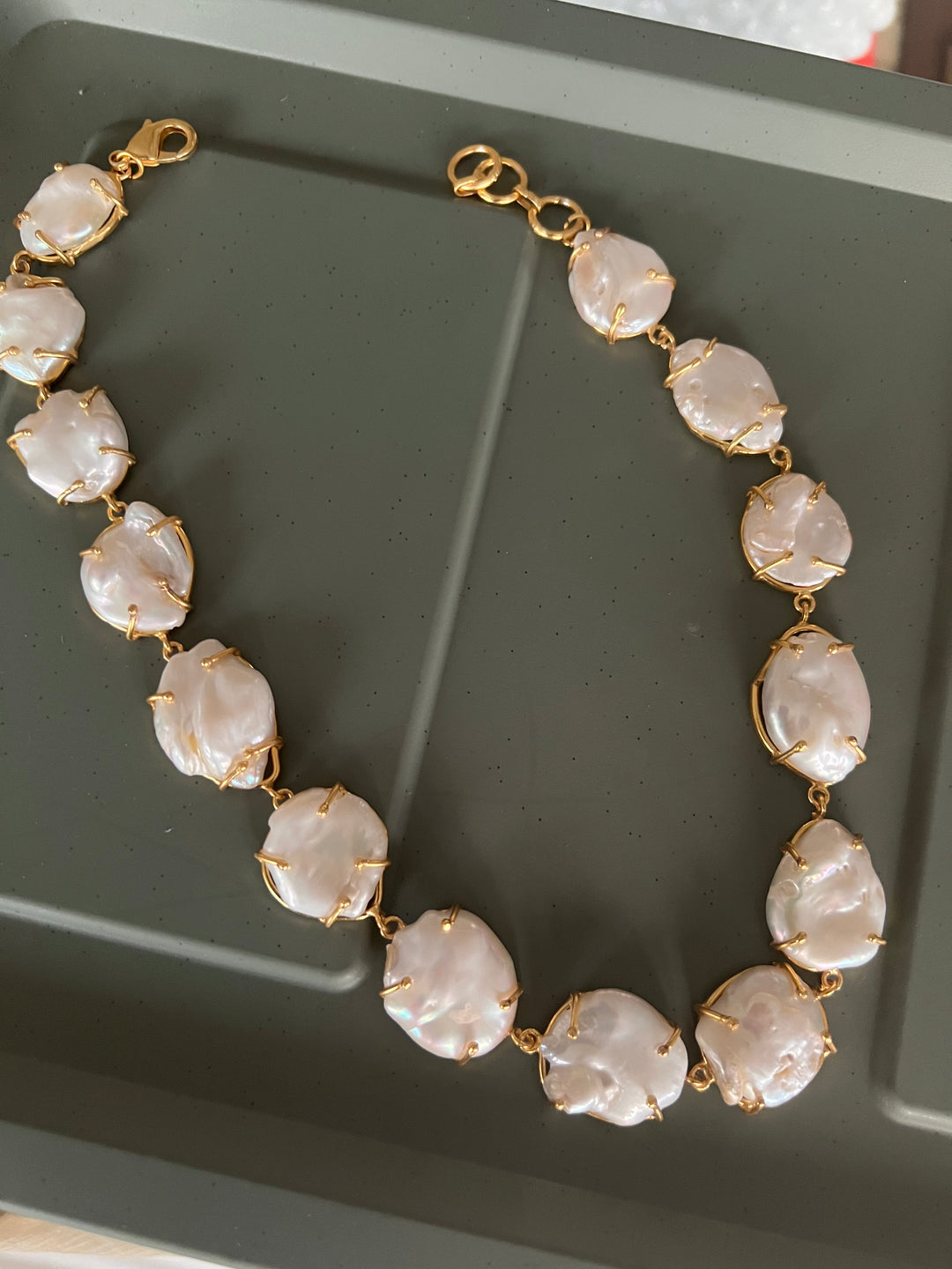 Statement Natural Pearl Necklace