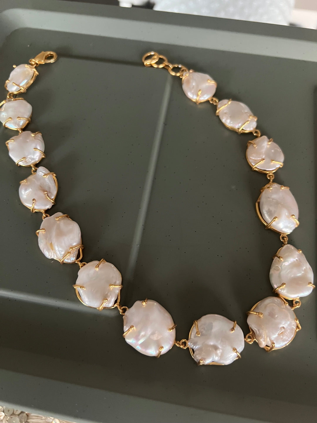 Statement Natural Pearl Necklace