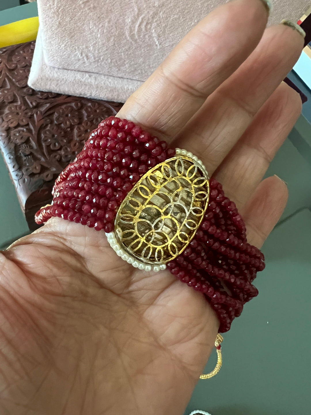 Gorgeous Stone choker with studs