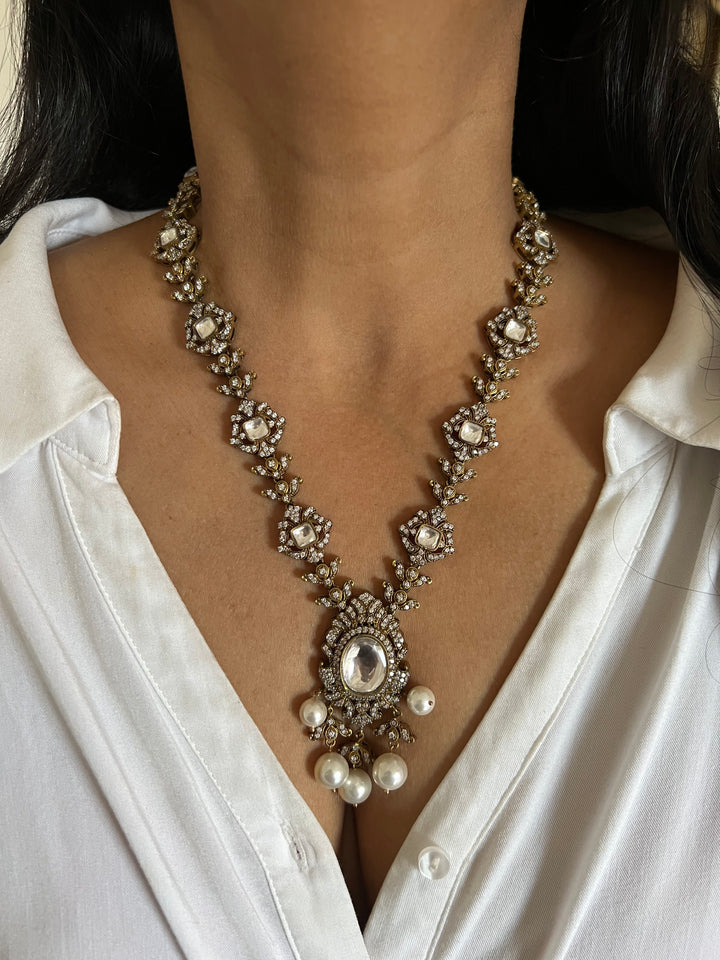 Victorian Necklace with Statement Earrings