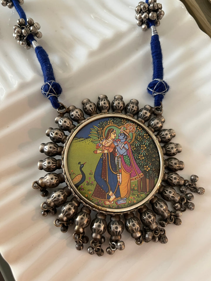 Statement Tribal Handpainted Necklace