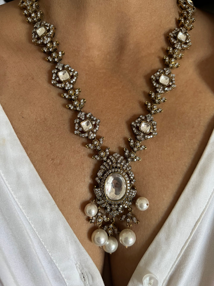 Victorian Necklace with Statement Earrings