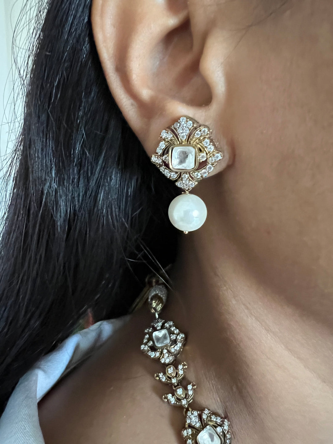 Victorian Necklace with Statement Earrings