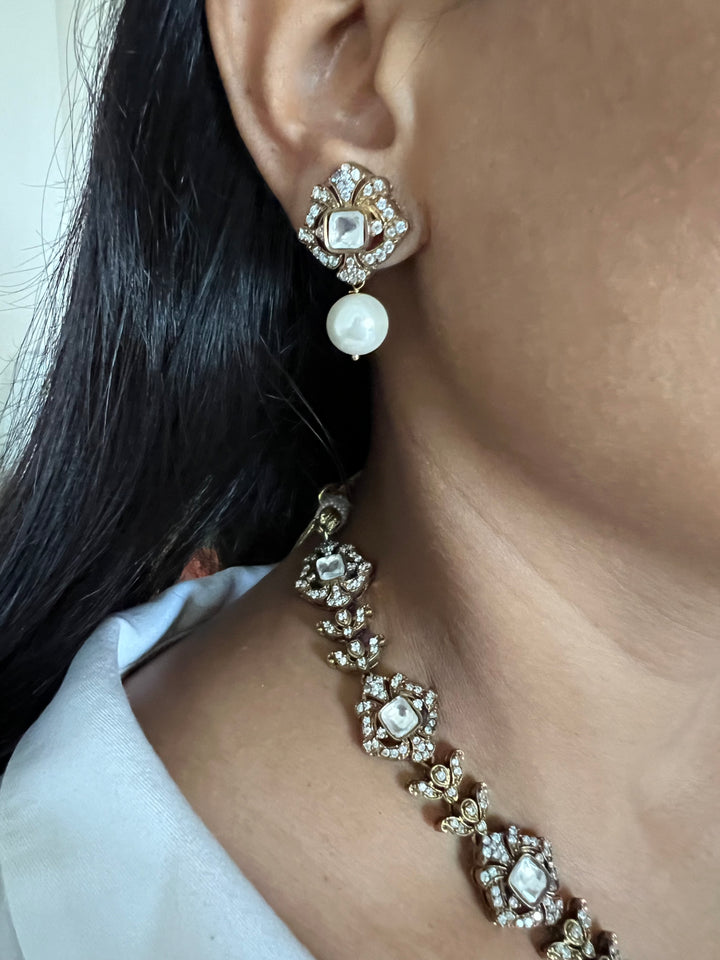 Victorian Necklace with Statement Earrings