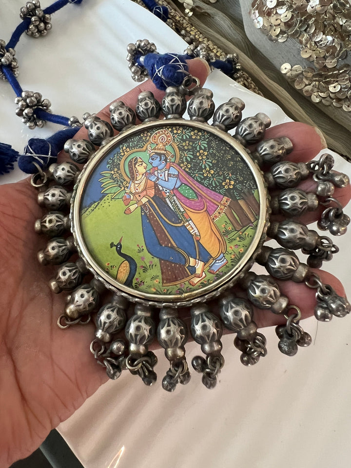 Statement Tribal Handpainted Necklace