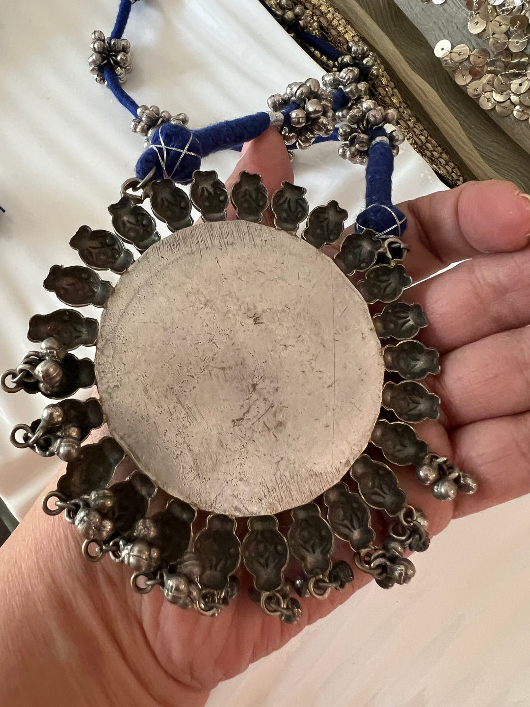 Statement Tribal Handpainted Necklace